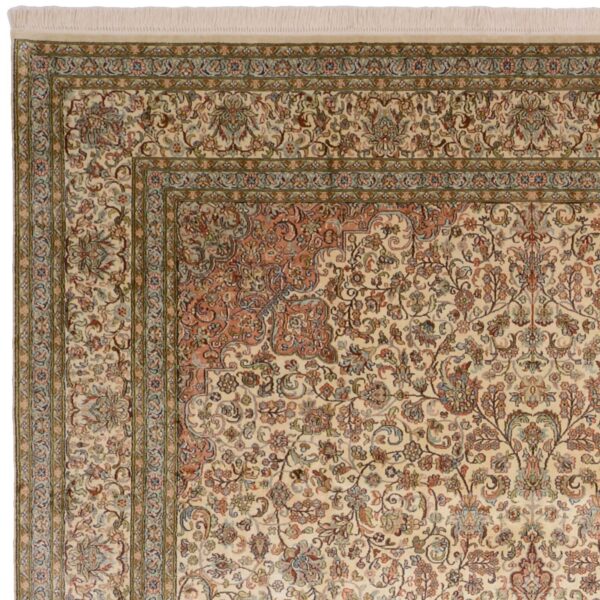 Kashmir Oriental Rug 216 × 311 cm, Silk, hand-knotted — view 6