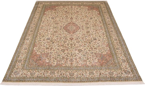 Kashmir Oriental Rug 216 × 311 cm, Silk, hand-knotted — view 2