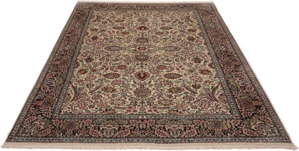 Kashmir Oriental Rug 219 × 304 cm, Silk, hand-knotted — view 2