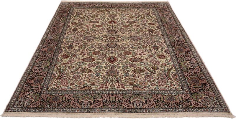 Kashmir Oriental Rug 219 × 304 cm, Silk, hand-knotted — view 2