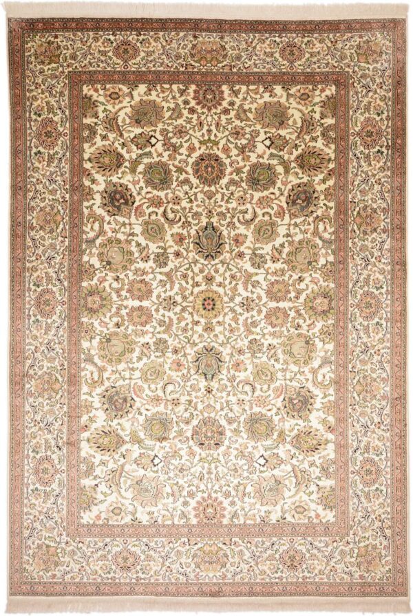 Kashmir Oriental Rug 219 × 317 cm, Silk, hand-knotted