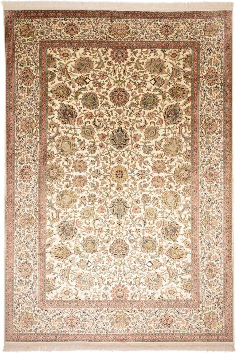 Kashmir Oriental Rug 219 × 317 cm, Silk, hand-knotted
