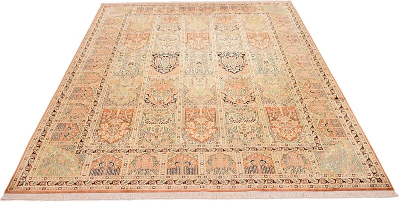 Kashmir Oriental Rug 222 × 307 cm, Silk, hand-knotted — view 3 Kashmir Oriental Rug 222 × 307 cm, Silk, hand-knotted — view 3