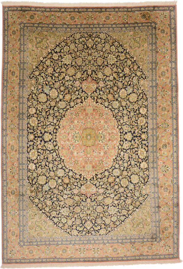 Kashmir Oriental Rug 223 × 320 cm, Silk, hand-knotted