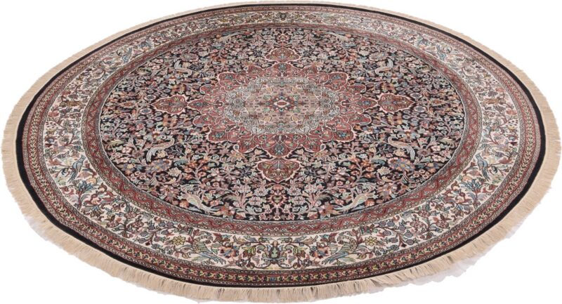 Kashmir Oriental Rug 237 × 239 cm, Silk, hand-knotted — view 2
