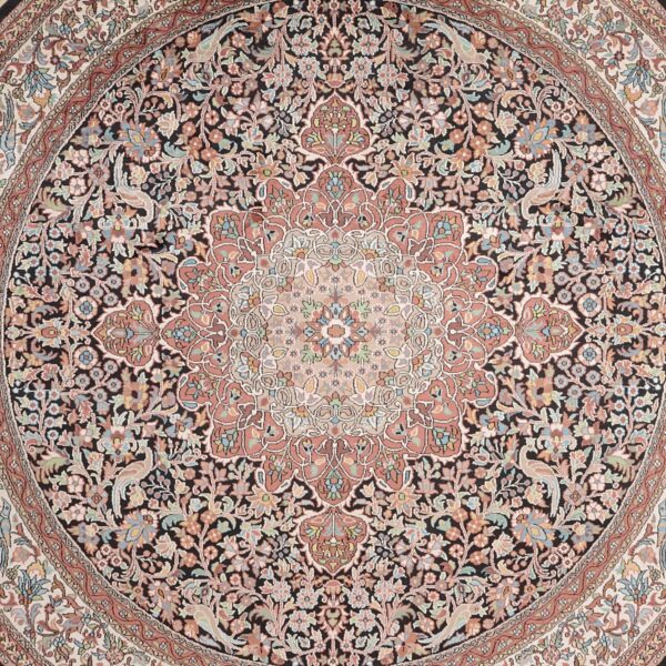 Kashmir Oriental Rug 237 × 239 cm, Silk, hand-knotted — view 5