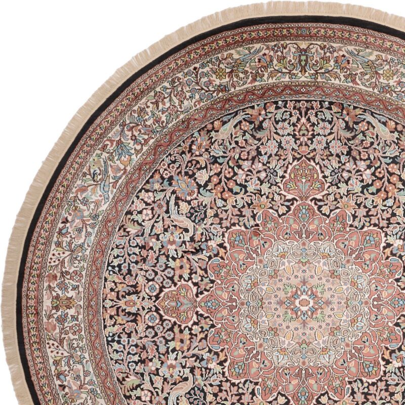Kashmir Oriental Rug 237 × 239 cm, Silk, hand-knotted — view 6