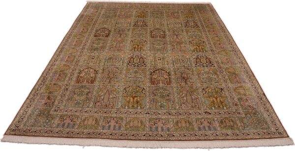 Kashmir Oriental Rug 242 × 334 cm, Silk, hand-knotted — view 2