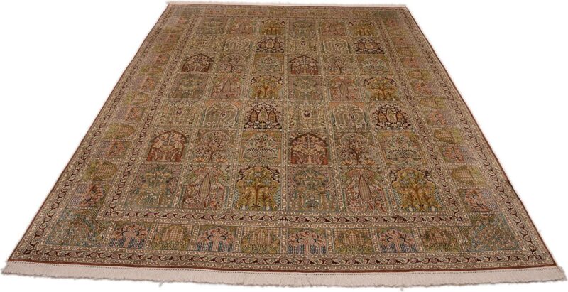 Kashmir Oriental Rug 242 × 334 cm, Silk, hand-knotted — view 2
