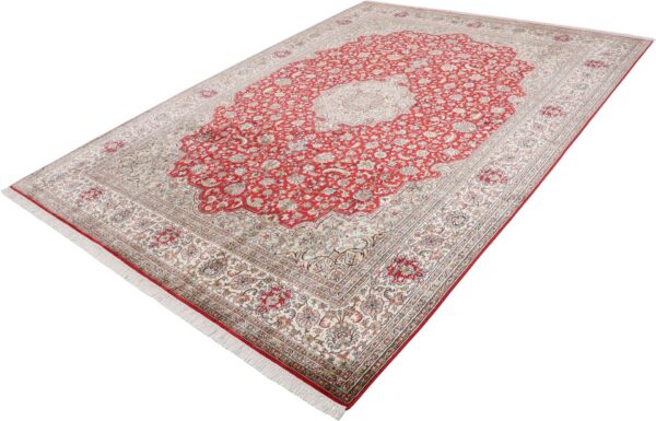 Kashmir Oriental Rug 244 × 335 cm, Silk, hand-knotted, pastel — view 3