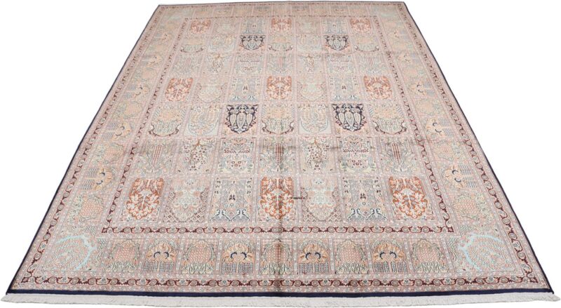 Kashmir Oriental Rug 244 × 342 cm, Silk, hand-knotted — view 2