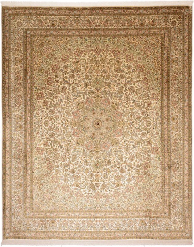 Kashmir Oriental Rug 245 × 307 cm, Silk, hand-knotted