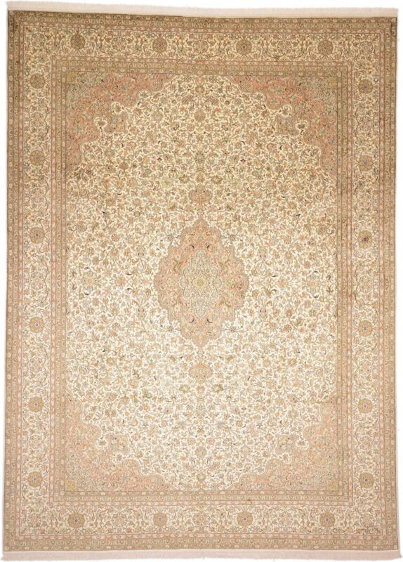 Kashmir Oriental Rug 245 × 336 cm, Silk, hand-knotted