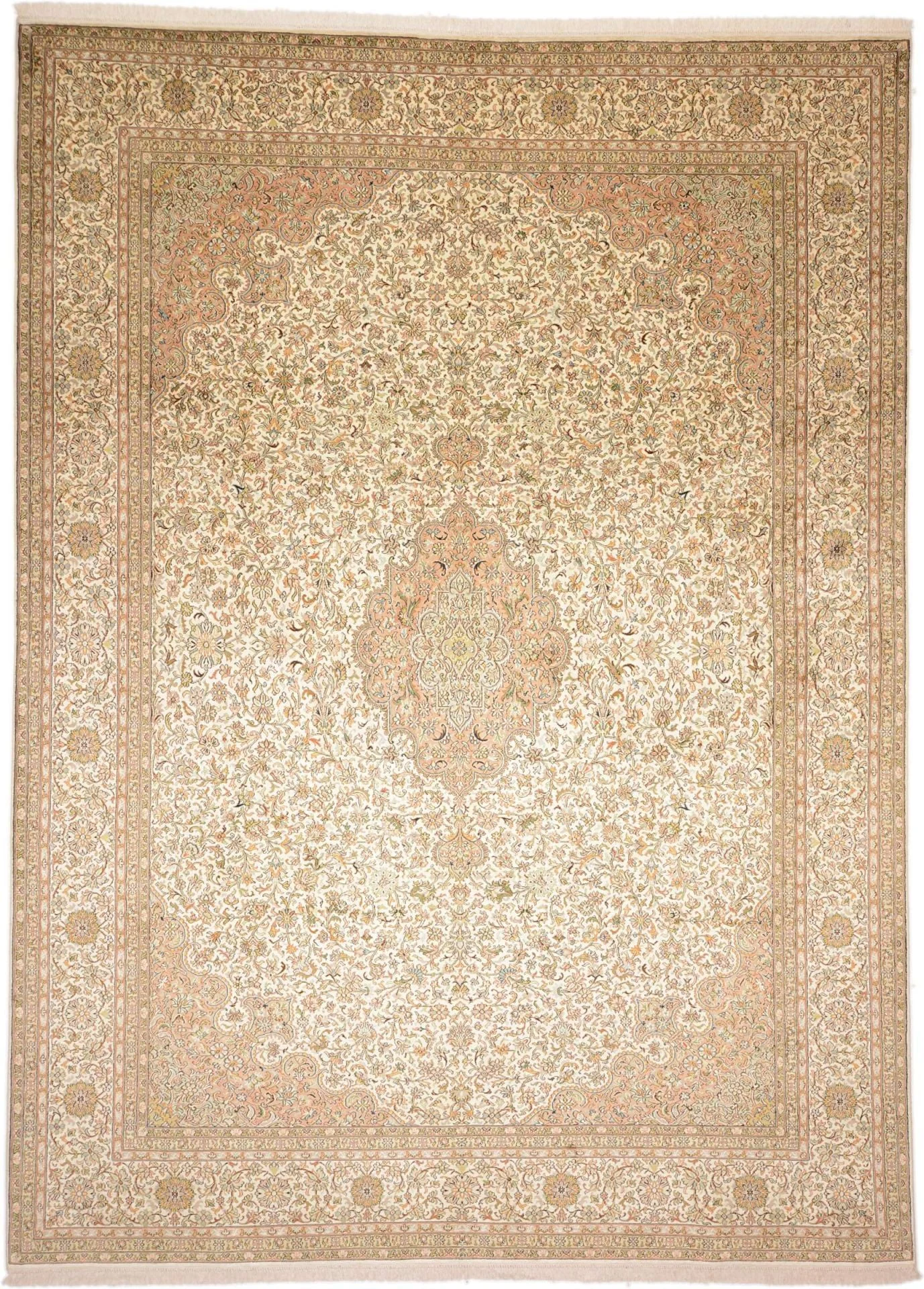 Kashmir Oriental Rug 245 × 336 cm, Silk, hand-knotted