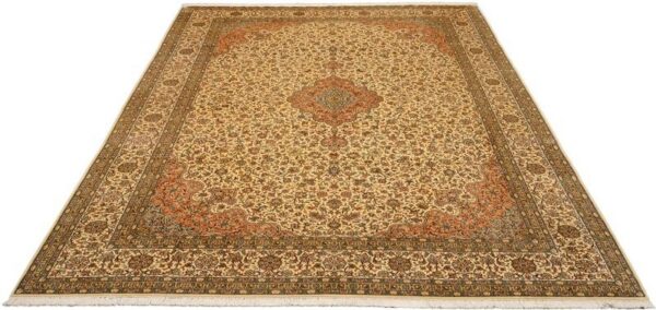Kashmir Oriental Rug 245 × 340 cm, Silk, hand-knotted — view 2
