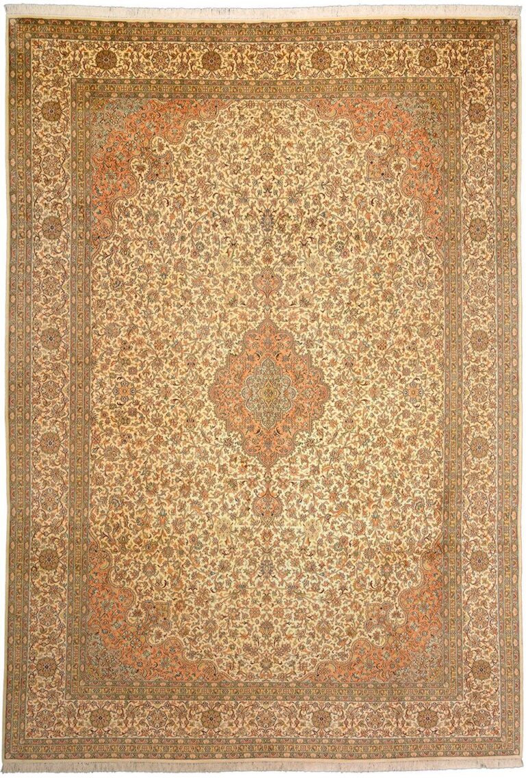 Kashmir Oriental Rug 245 × 340 cm, Silk, hand-knotted