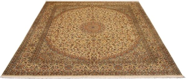 Kashmir Oriental Rug 246 × 307 cm, Silk, hand-knotted — view 2