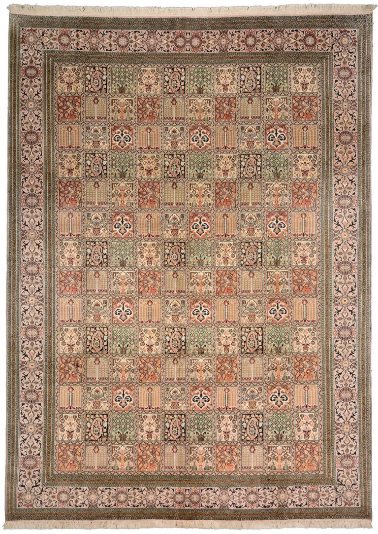 Kashmir Oriental Rug 246 × 333 cm, Silk, hand-knotted