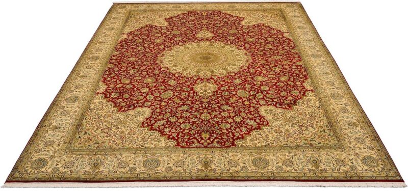Kashmir Oriental Rug 247 × 340 cm, Silk, hand-knotted — view 2