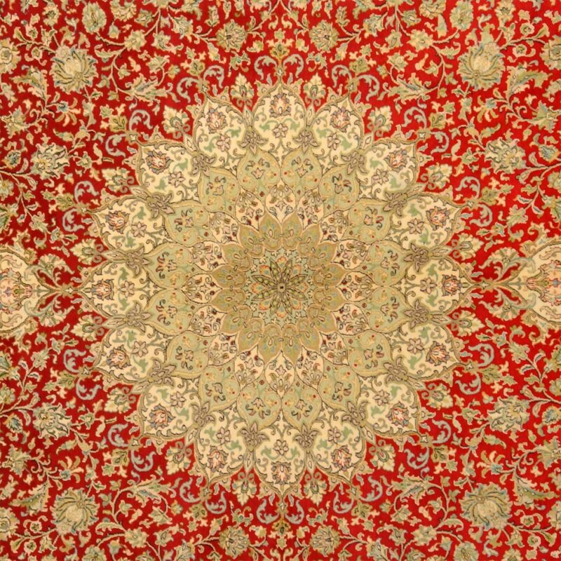Kashmir Oriental Rug 247 × 340 cm, Silk, hand-knotted — view 4