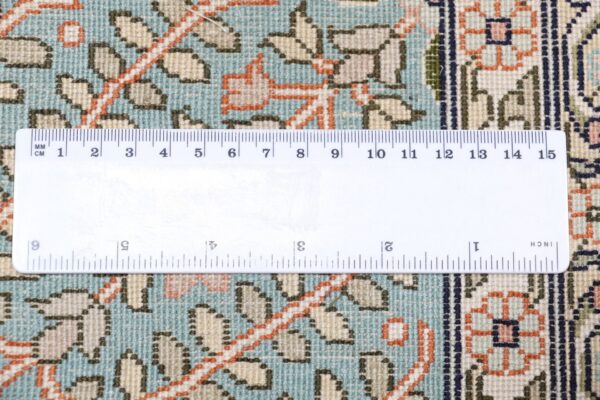 Kashmir Oriental Rug 248 × 300 cm, Silk, hand-knotted — view 11 Kashmir Oriental Rug 248 × 300 cm, Silk, hand-knotted — view 11