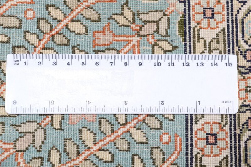 Kashmir Oriental Rug 248 × 300 cm, Silk, hand-knotted — view 11 Kashmir Oriental Rug 248 × 300 cm, Silk, hand-knotted — view 11