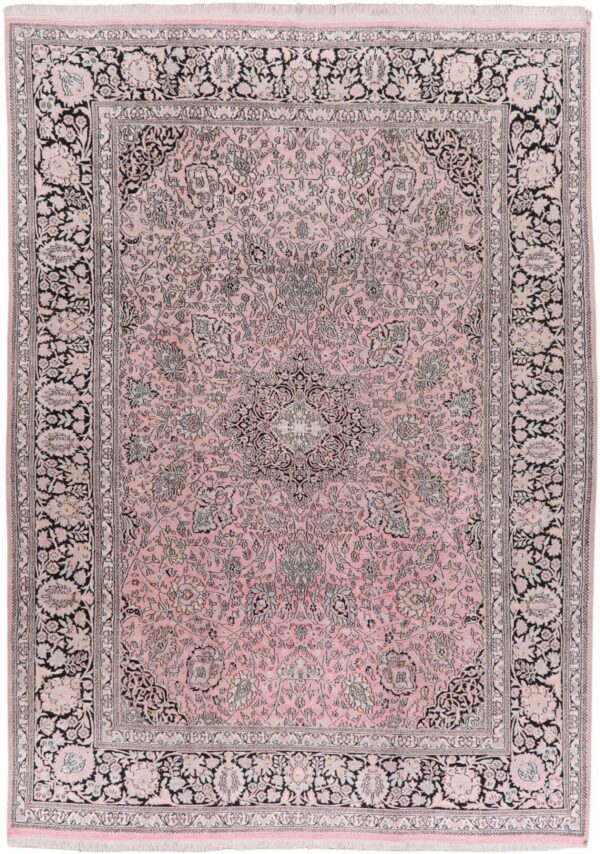 Kashmir Oriental Rug 252 × 338 cm, Silk, hand-knotted Kashmir Oriental Rug 252 × 338 cm, Silk, hand-knotted