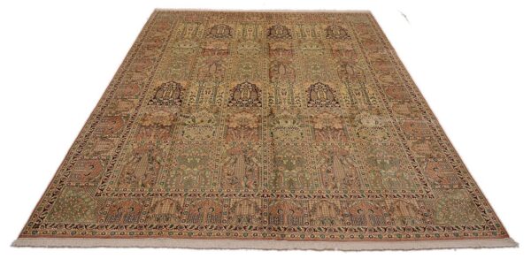 Kashmir Oriental Rug 272 × 369 cm, Silk, hand-knotted — view 2 Kashmir Oriental Rug 272 × 369 cm, Silk, hand-knotted — view 2