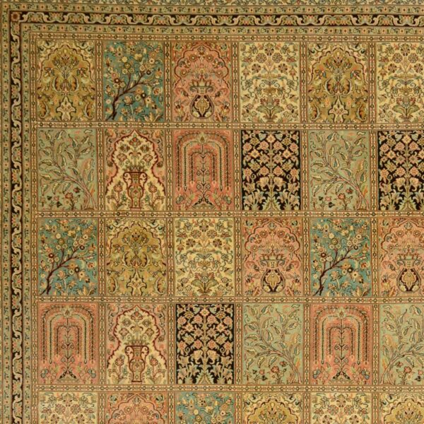 Kashmir Oriental Rug 273 × 372 cm, Silk, hand-knotted — view 4