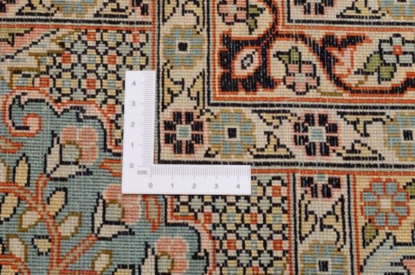 Kashmir Oriental Rug 276 × 361 cm, Silk, Red/Orange, hand-knotted — view 3