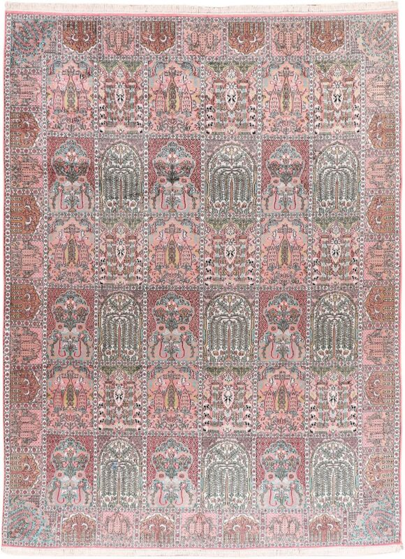 Kashmir Oriental Rug 280 × 350 cm, Silk, hand-knotted