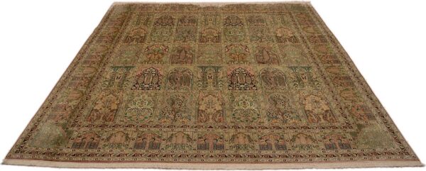 Kashmir Oriental Rug 281 × 299 cm, Silk, hand-knotted — view 2