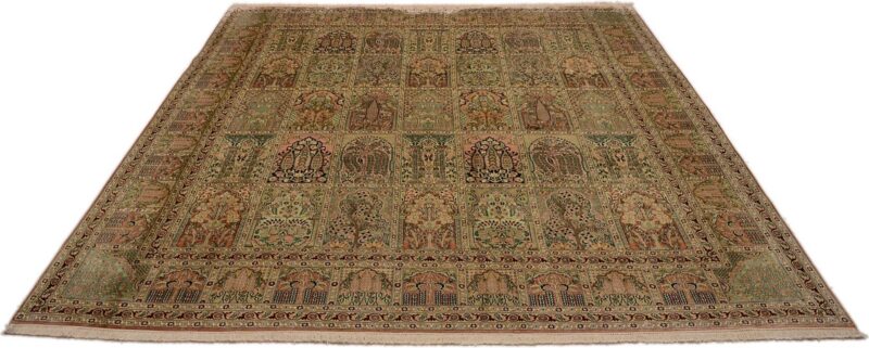 Kashmir Oriental Rug 281 × 299 cm, Silk, hand-knotted — view 2