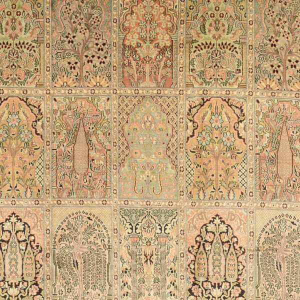 Kashmir Oriental Rug 281 × 299 cm, Silk, hand-knotted — view 4