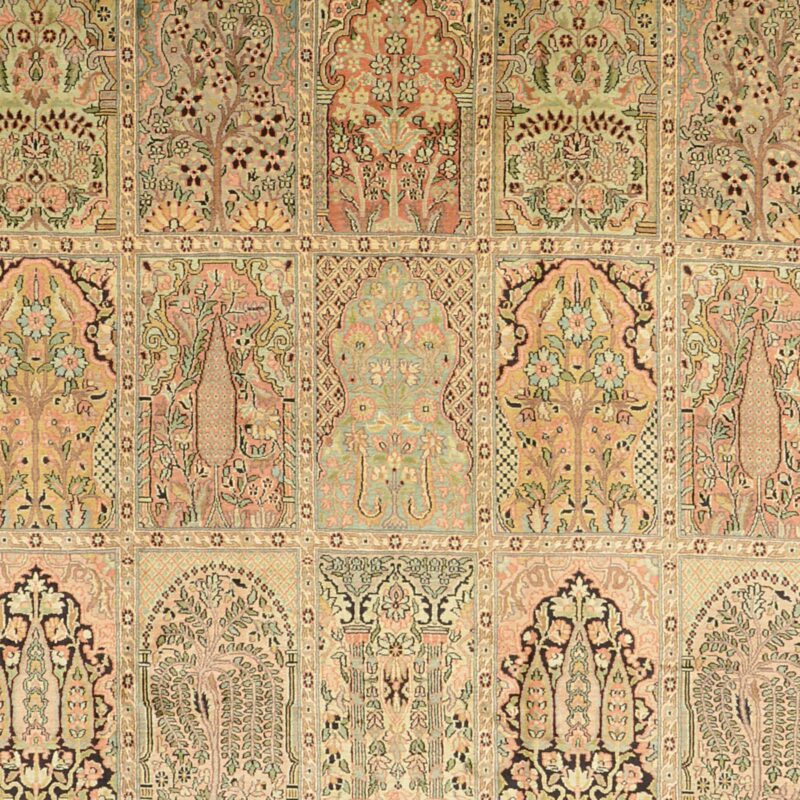 Kashmir Oriental Rug 281 × 299 cm, Silk, hand-knotted — view 4