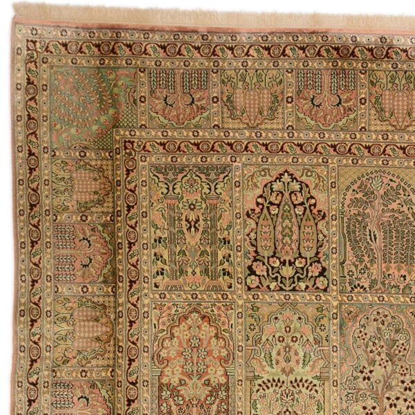 Kashmir Oriental Rug 281 × 299 cm, Silk, hand-knotted — view 5