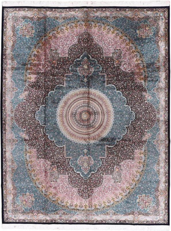 Kashmir Oriental Rug 300 × 400 cm, Silk, hand-knotted