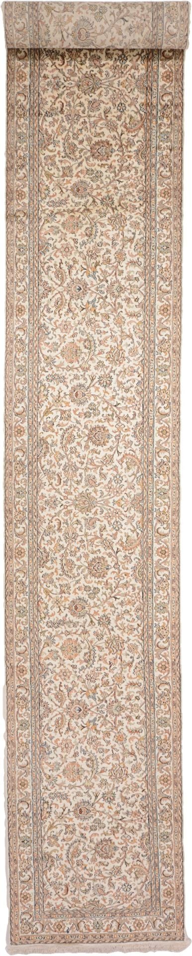 Kashmir Oriental Rug 70 × 434 cm, Silk, hand-knotted
