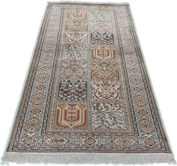 Kashmir Oriental Rug 76 × 213 cm, Silk, hand-knotted — view 2