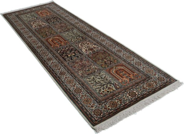 Kashmir Oriental Rug 76 × 213 cm, Silk, hand-knotted — view 4