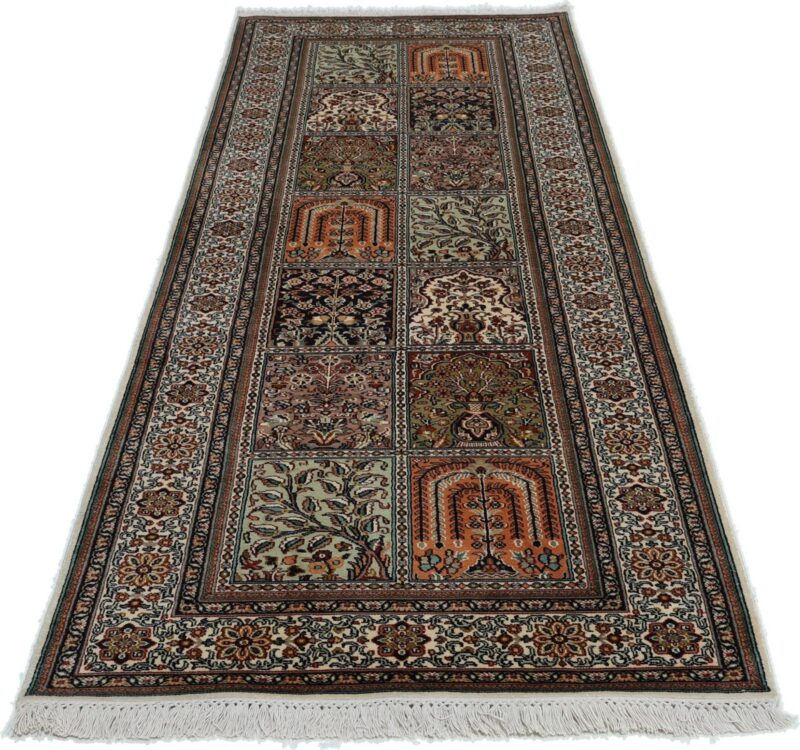 Kashmir Oriental Rug 76 × 213 cm, Silk, hand-knotted — view 5