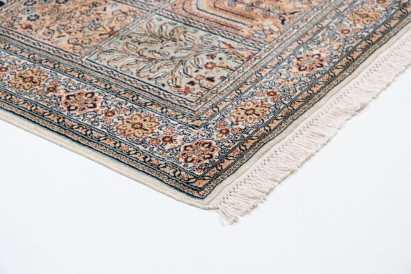 Kashmir Oriental Rug 76 × 241 cm, Silk, hand-knotted, Indian — view 6