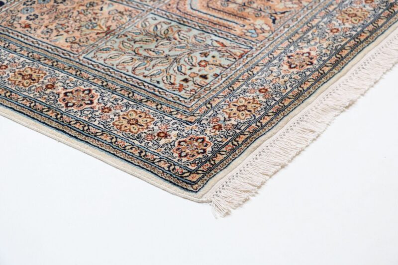 Kashmir Oriental Rug 76 × 241 cm, Silk, hand-knotted, Indian — view 6