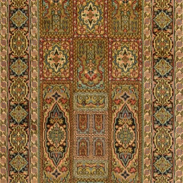 Kashmir Oriental Rug 76 × 350 cm, Silk, hand-knotted — view 4