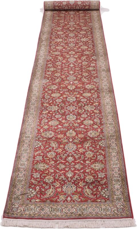 Kashmir Oriental Rug 76 × 532 cm, Silk, hand-knotted — view 2