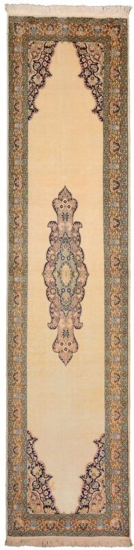 Kashmir Oriental Rug 77 × 326 cm, Silk, hand-knotted Kashmir Oriental Rug 77 × 326 cm, Silk, hand-knotted