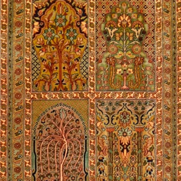 Kashmir Oriental Rug 78 × 595 cm, Silk, hand-knotted, fine — view 4
