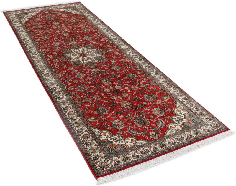 Kashmir Oriental Rug 79 × 215 cm, Silk, hand-knotted — view 4