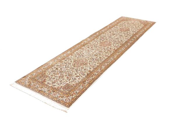 Kashmir Oriental Rug 79 × 271 cm, Silk, hand-knotted — view 2