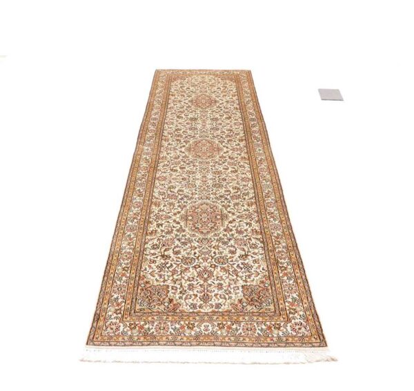 Kashmir Oriental Rug 79 × 271 cm, Silk, hand-knotted — view 4